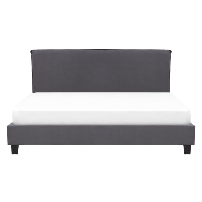 Hank King Bed in Hailstorm with 2 Weston Bedside Tables - 2