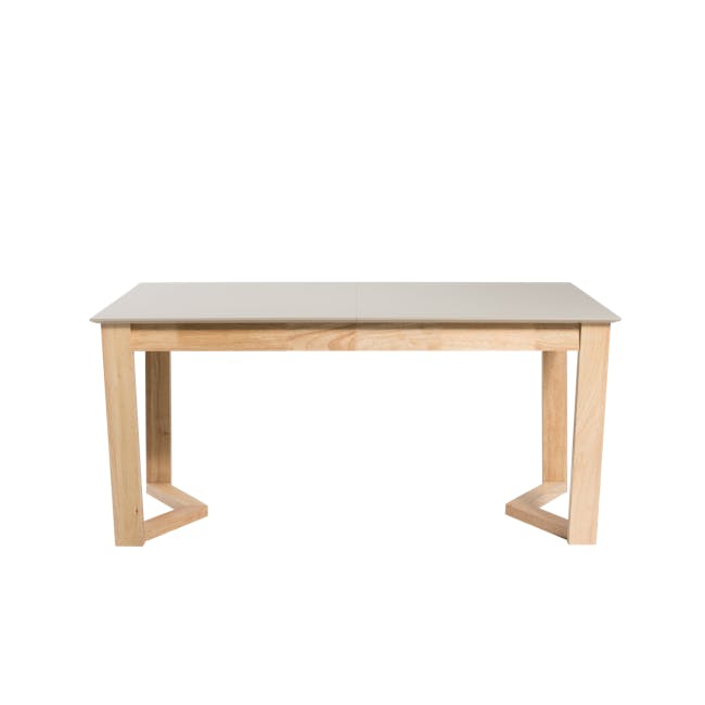 Meera Extendable Dining Table 1.6m-2m - Natural, Taupe Grey - 11