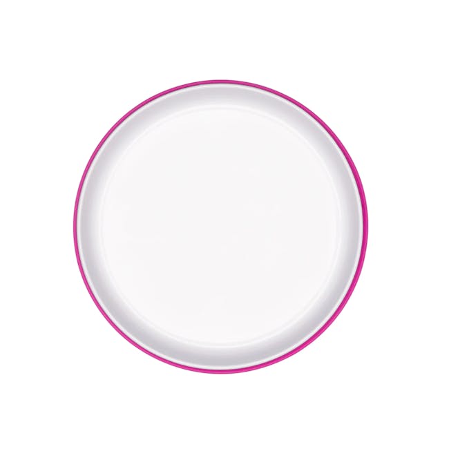 OXO Tot Stick & Stay Plate - Pink - 3