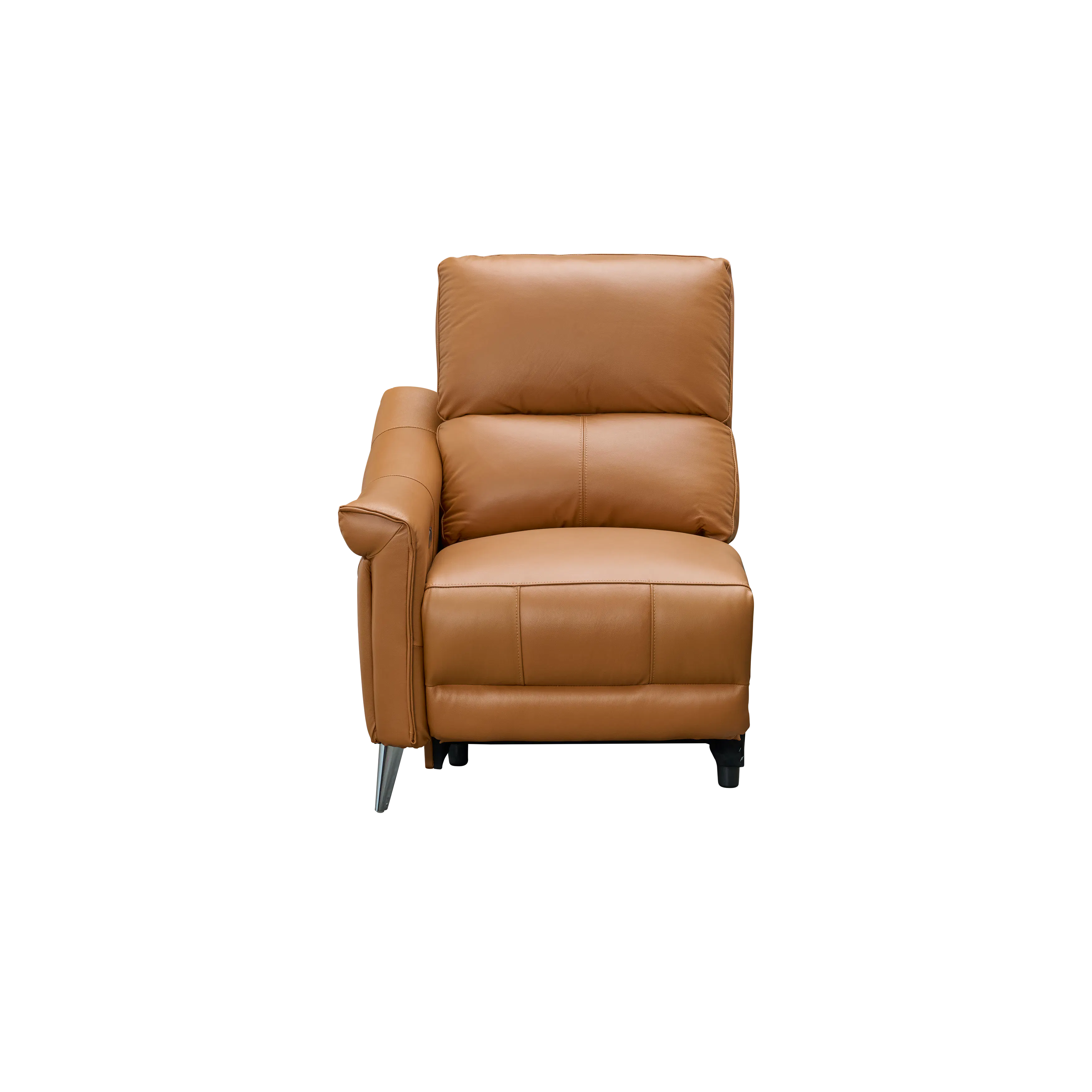 Strato Left Arm Power Recliner Unit - Crimson Tan (Top Grain Leather)