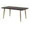 Cadencia Dining Table 1.6m with Cadencia Bench 1.3m and 2 Fabian Dining Chairs in Mud - 1
