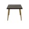 Cadencia Dining Table 1.6m with Cadencia Bench 1.3m and 2 Fabian Dining Chairs in Mud - 5