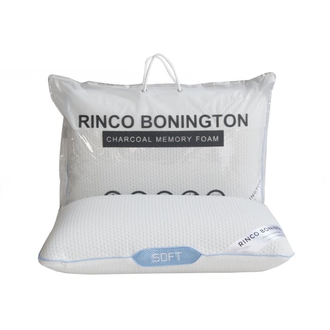 Rinco Bonington Charcoal Memory Foam Pillow (3 Types) - 0