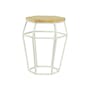 Apollo Stool / Occasional Table - Matt White, Oak - 5