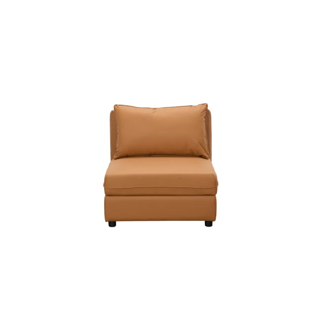 Cameron Storage Armless Unit - Tan (Pet Friendly) - 1 - Brown sofa, minimalist design, cushioned seating, modern decor, cozy
