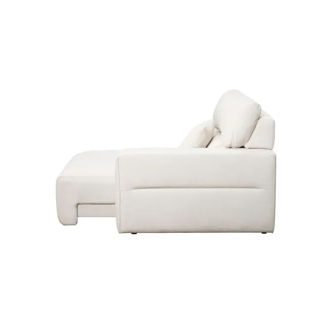 Forte Left Arm Power Sliding Extension Sofa Unit - Pearl River (Scratch Resistant) - 26