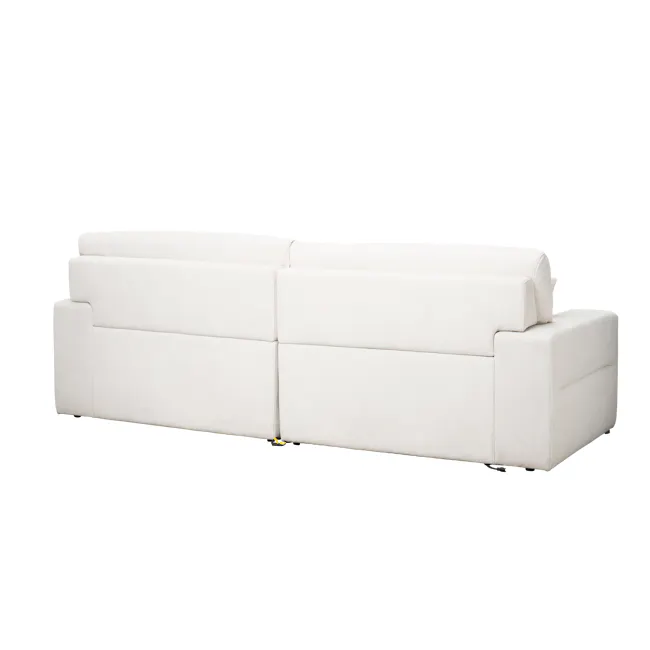 Forte Left Arm Power Sliding Extension Sofa Unit - Pearl River (Scratch Resistant) - 39