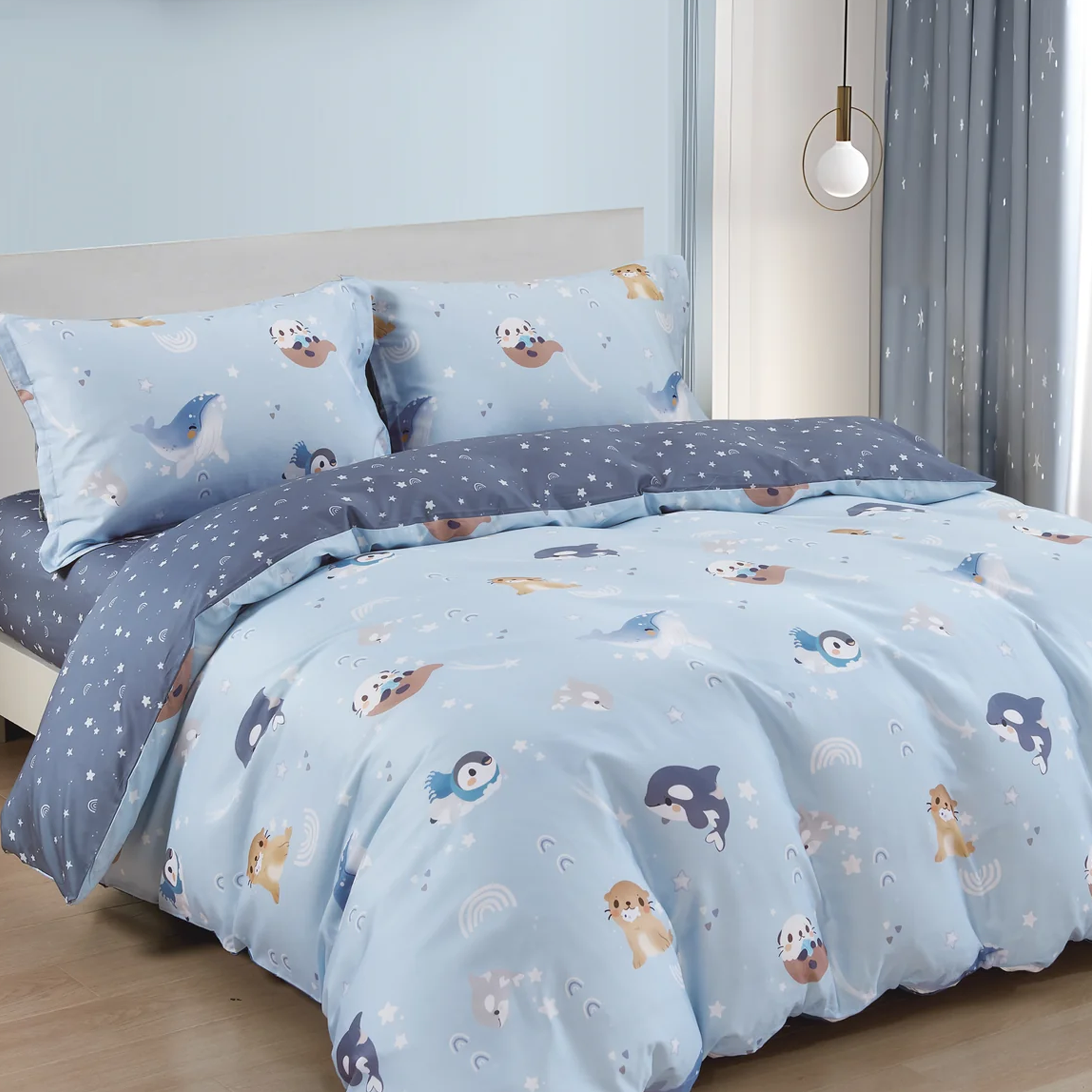 Pima Cotton Full Bedding Set - Harbor (3 Sizes)