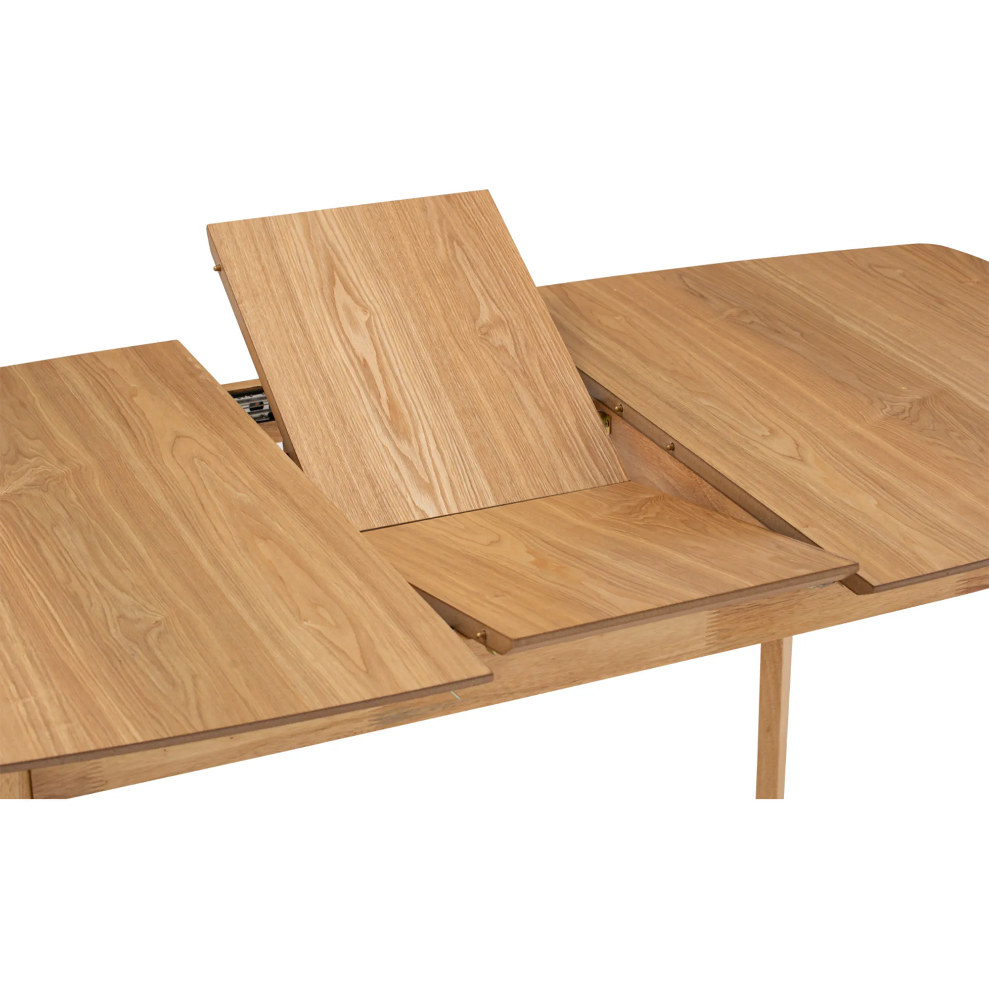 Harold Extendable Dining Table 1.2m-1.5m with 4 Macy Chairs in Natural, Dim Grey - 14