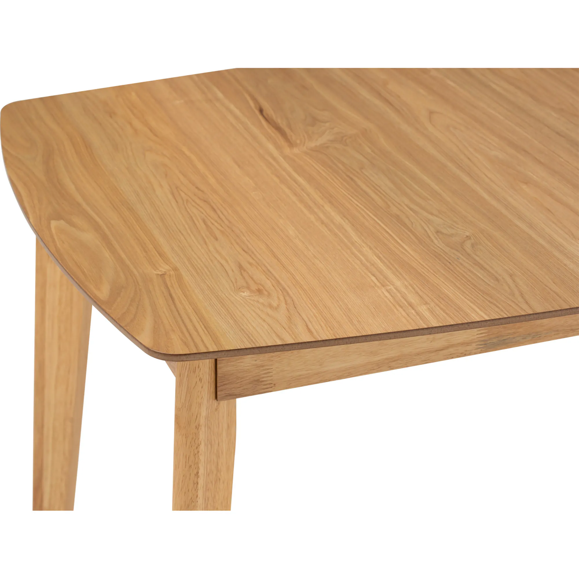Harold Extendable Dining Table 1.2m-1.5m with 4 Macy Chairs in Natural, Dim Grey - 22
