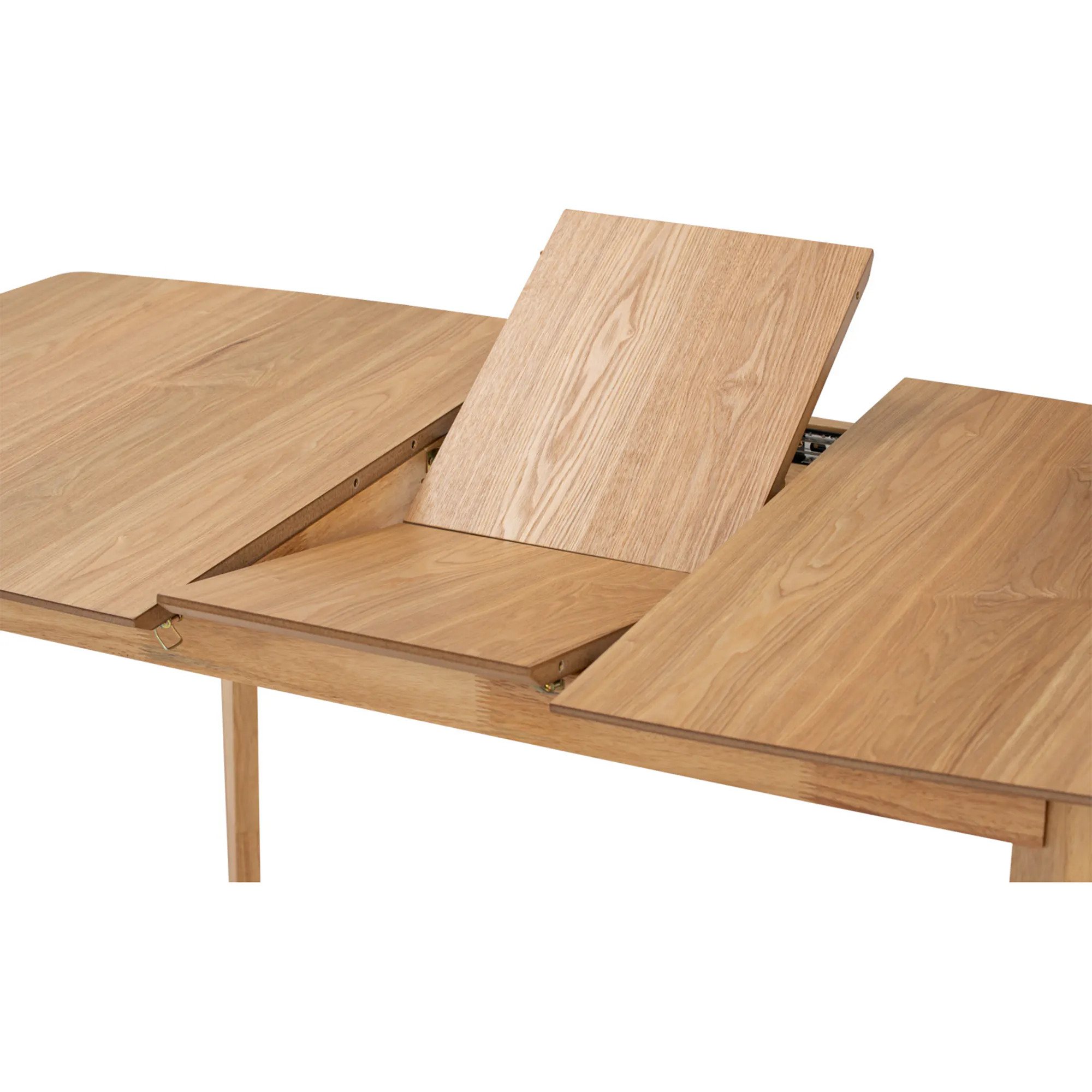 Harold Extendable Dining Table 1.2m-1.5m with 4 Macy Chairs in Natural, Dim Grey - 23