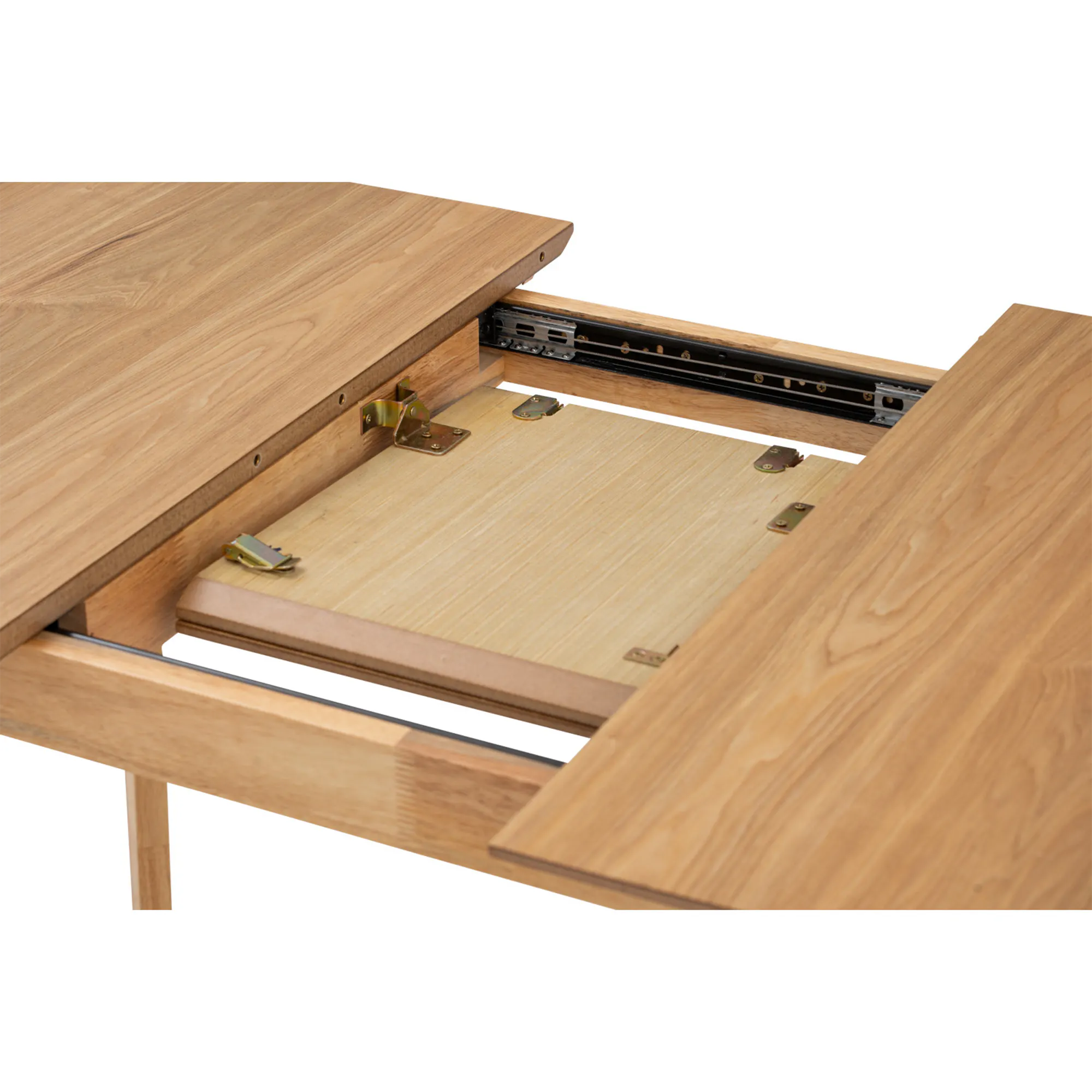 Harold Extendable Dining Table 1.2m-1.5m with 4 Macy Chairs in Natural, Dim Grey - 24
