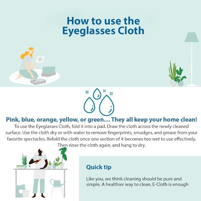 e-cloth Glasses Eco Cleaning Cloth - 5