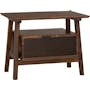 Callan Queen Bed with 2 Keva Bedside Tables in Cocoa - 10