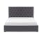 Isabelle Queen Low Storage Bed - Hailstorm (Fabric)