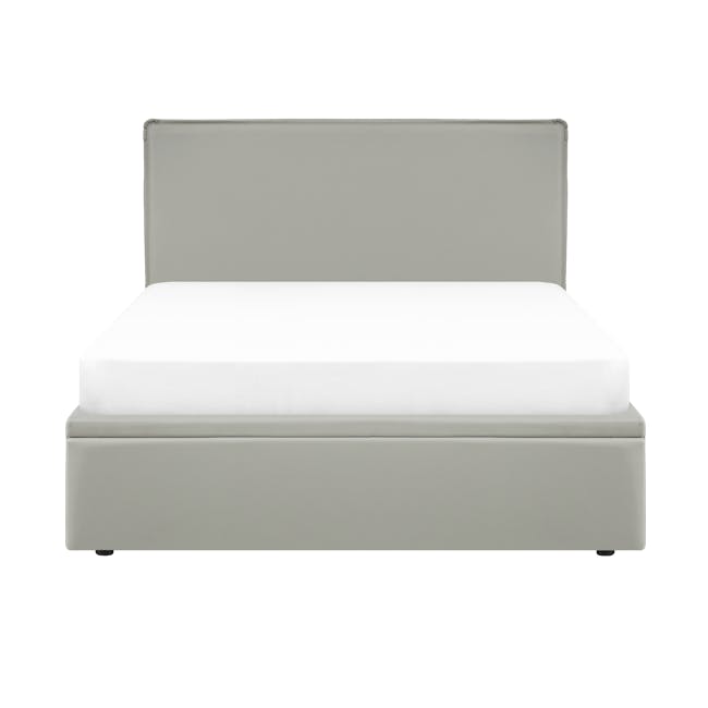 Arthur Queen Storage Bed - Oslo Grey (Faux Leather) - 0