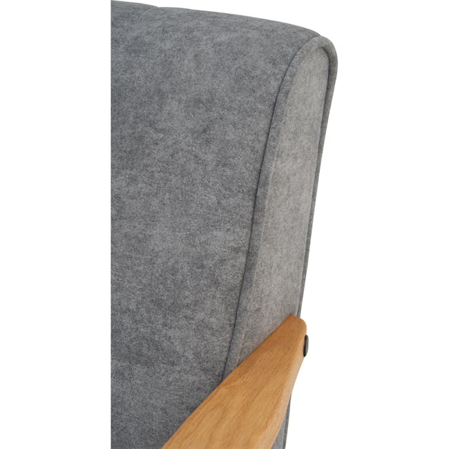 Tucson 3 Seater Sofa with Tucson 2 Seater Sofa - Natural, Cool Grey (Pet Friendly Fabric) - 7 - Grey upholstered armrest