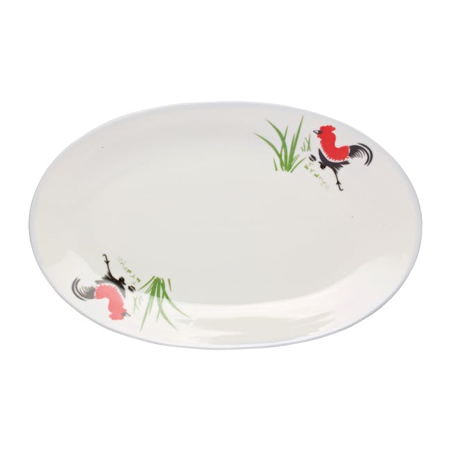Rooster Oval Dish - 1
