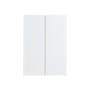 Fikk 2 Door Tall Cabinet - White - 11