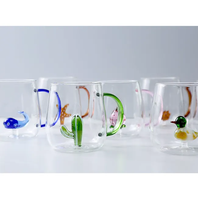 Flamingo Glass Mug - 5