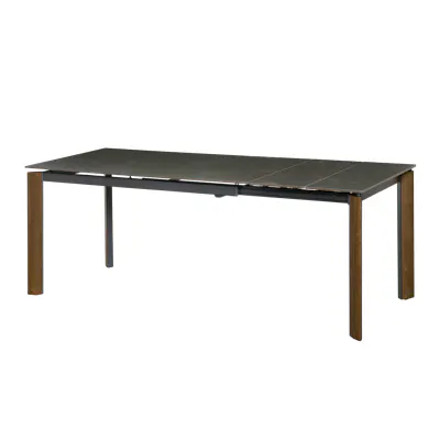 Nelson Extendable Dining Table 1.4m-2m - Dark Slate (Sintered Stone)