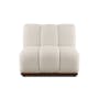 Cosmo 1 Seater Sofa Unit - White Boucle (Spill Resistant) - 13