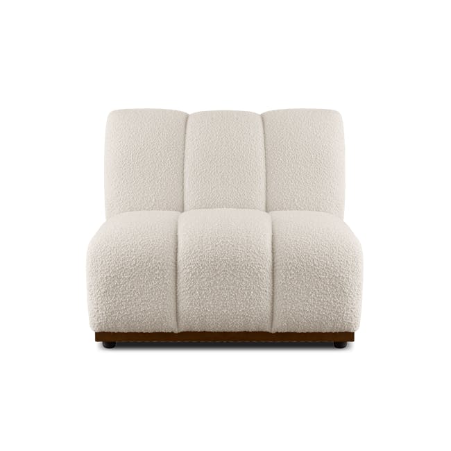 Cosmo Chaise Sectional Sofa - White Boucle (Spill Resistant) - 14