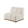 Cosmo Chaise Sectional Sofa - White Boucle (Spill Resistant) - 15