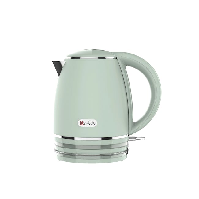 Odette Riviera 1L Insulated Double Wall Cool Touch Electric Kettle - Light Green - 0