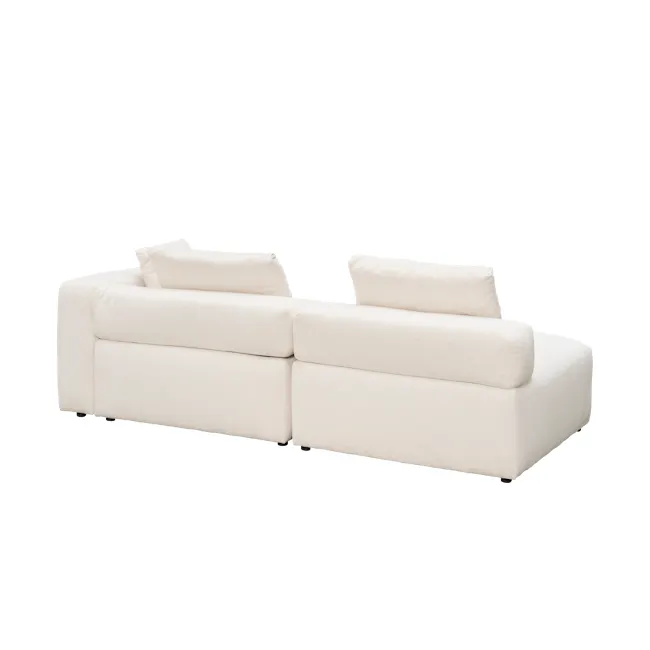 Blanca Right Chaise Sofa Unit (Down Feathers) - 9