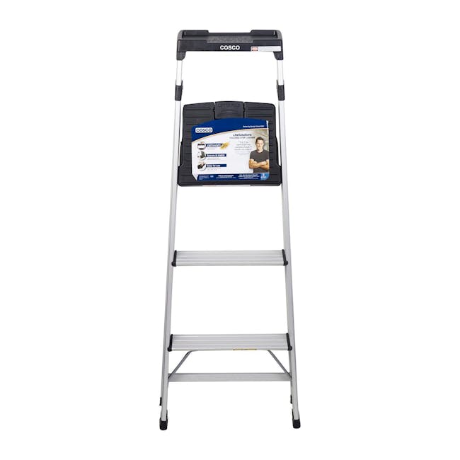 Cosco 3 Steps Lite Solutions Ladder - 8 - Safety, stability, lightweight, easy to use, secure, stable, durable, reliable
