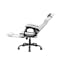 Zeus Gaming Chair with Footrest - White (Faux Leather) - 5