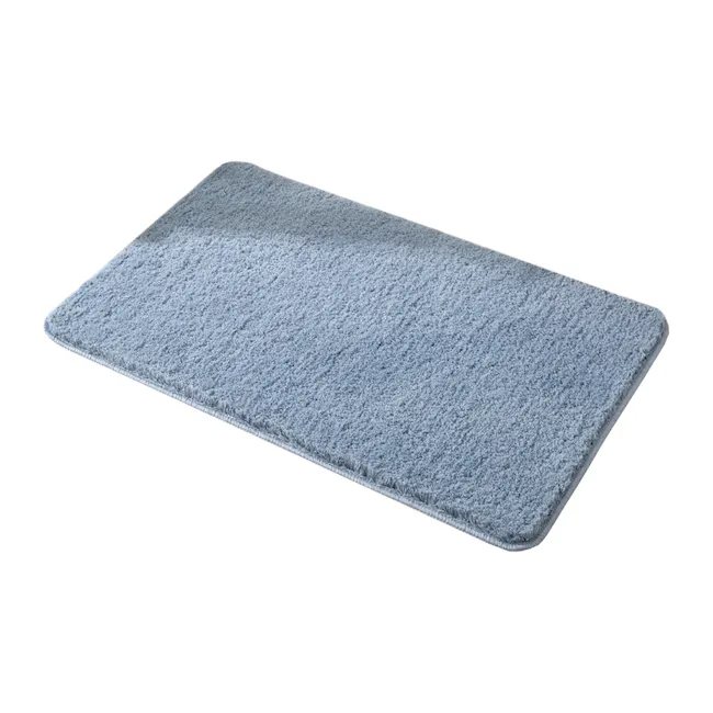 Shiloh Floor Mat - Iceberg - 1 - Soft, textured, blue, rectangular, carpet, rug, bath mat, bath mat design, home decor
