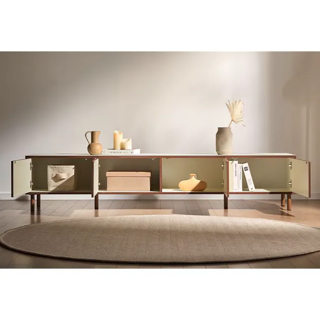 Boche TV Console 2.1m - Walnut - 3