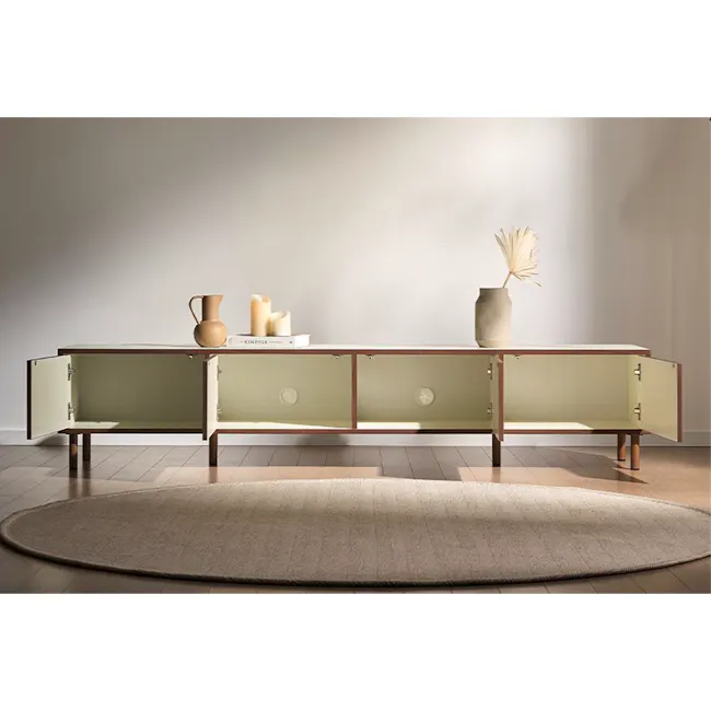 Boche TV Console 2.1m - Walnut - 6