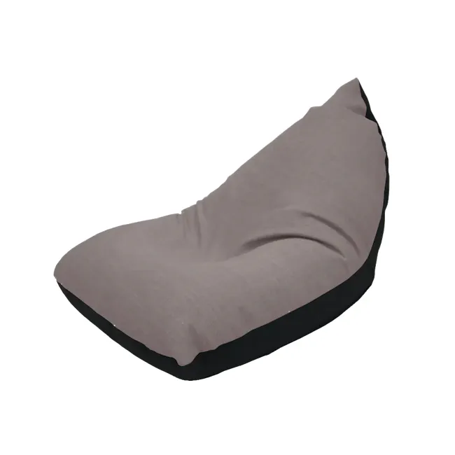 Doodle Triangle Bean Bag - Grey - 1 - Grey cushion, modern design, ergonomic shape, soft fabric, comfortable seating