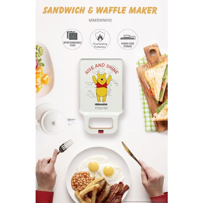 Disney x Mayer Sandwich & Waffle Maker MMSWM10-PH - 1