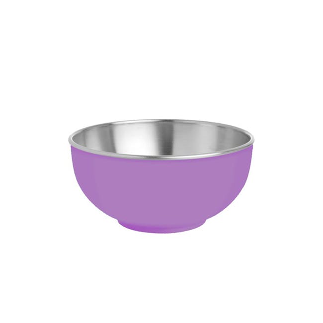 Zebra Stainless Steel Colour Bowl - Purple - 0