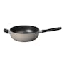 Meyer Bauhaus Warm Grey Nonstick 26cm Open Chef's Pan with Helping Handle - 0