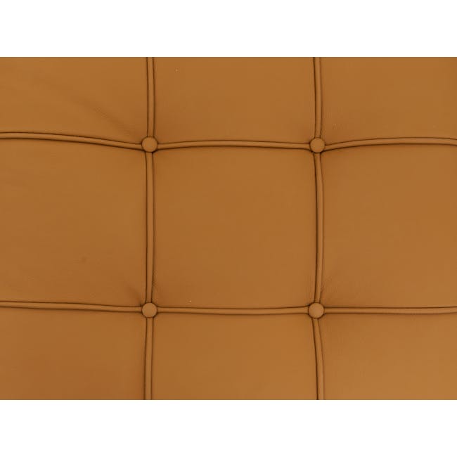 Benton 2 Seater Bench - Tan (Genuine Cowhide) - 5