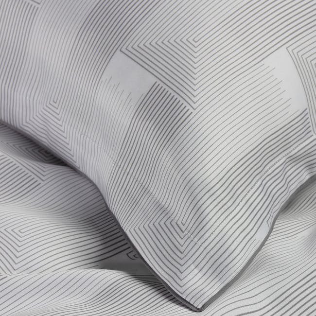 Bellami Monti JOSEPH Prints Charcoal Tencel Full Bedding Set (Reversible) - Gray (2 Sizes) - 2
