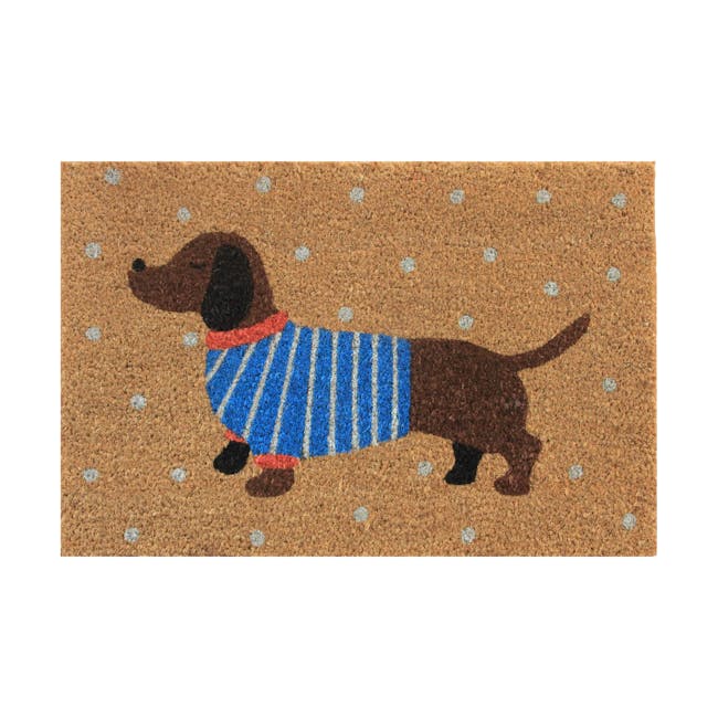 Cozy Dachshund Coir Door Mat - 1