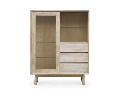(As-is) Leland Tall Display Sideboard 1.1m