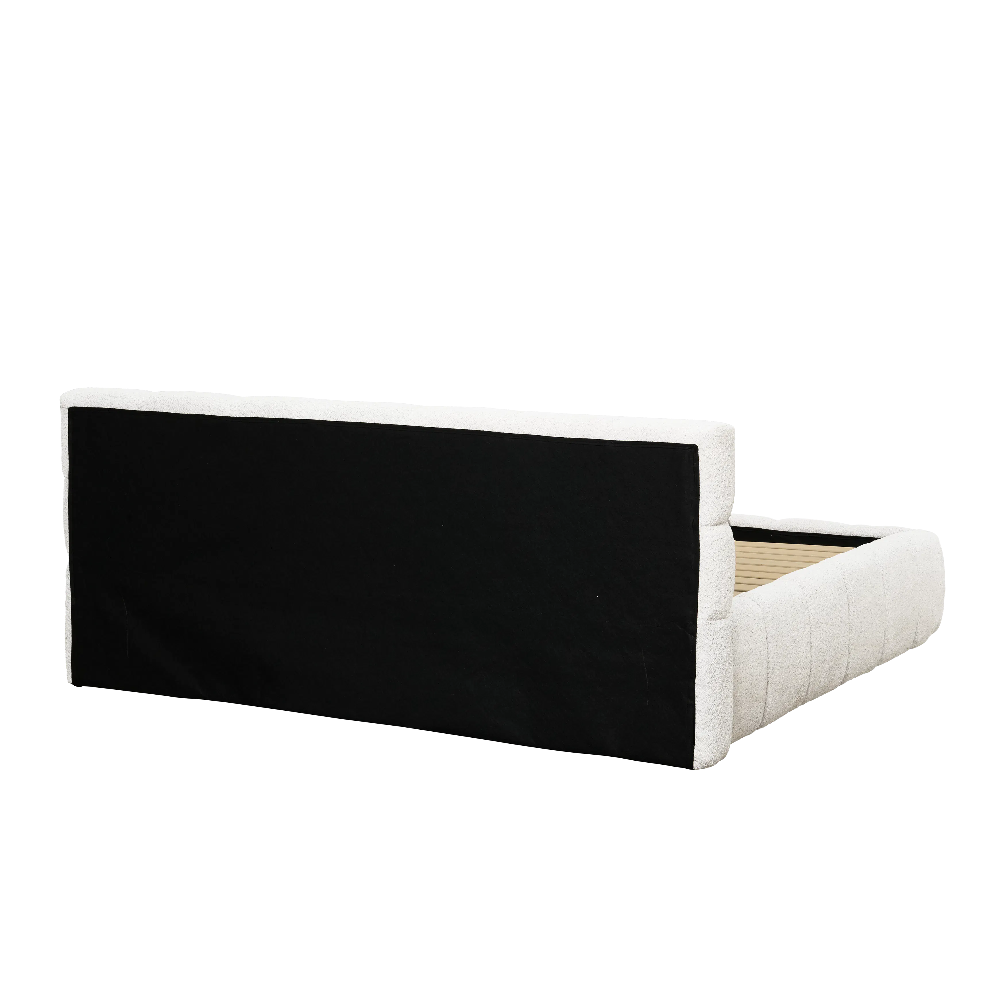 Aubrielle Storage Queen Bed - White Boucle - 7