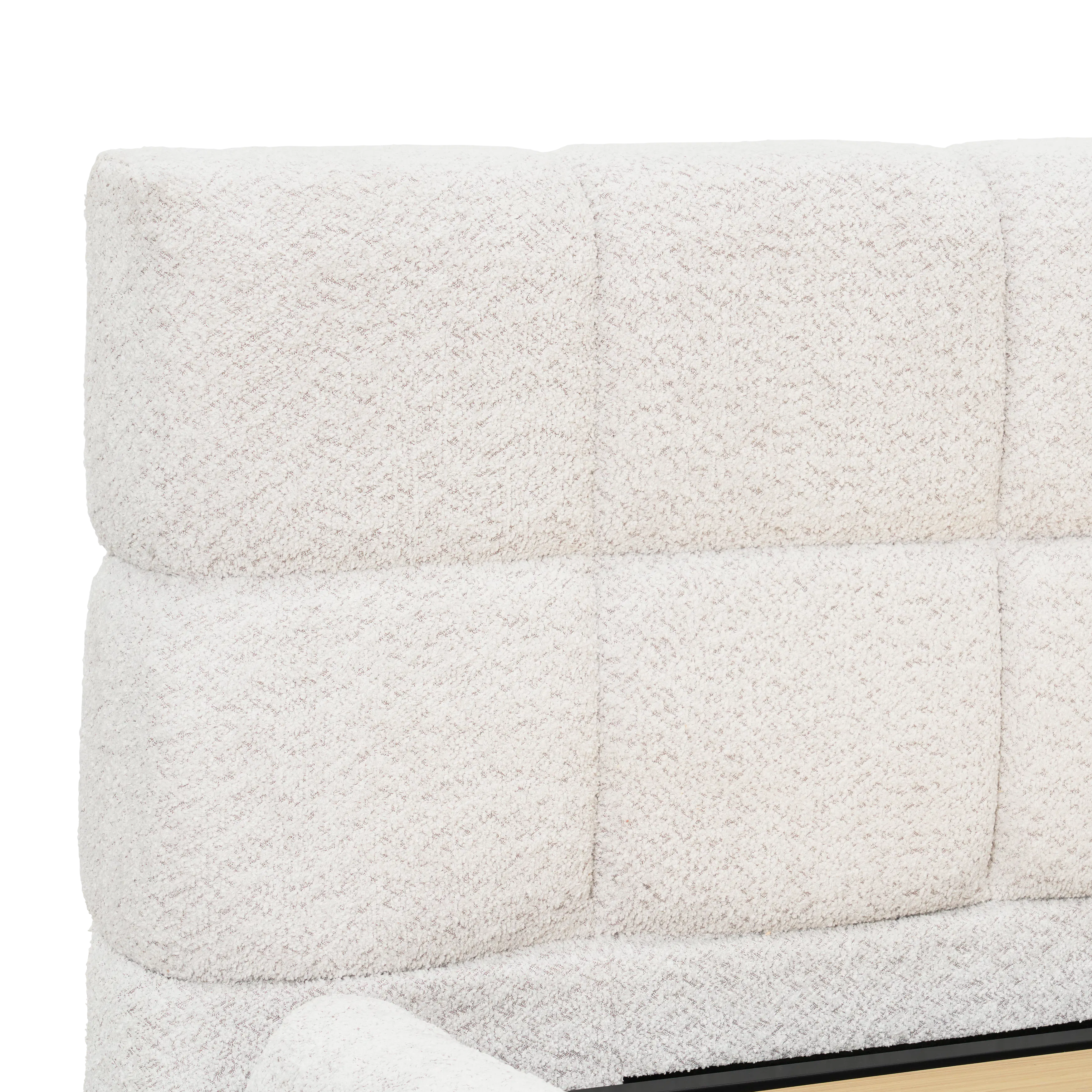 Aubrielle Storage Queen Bed - White Boucle - 10
