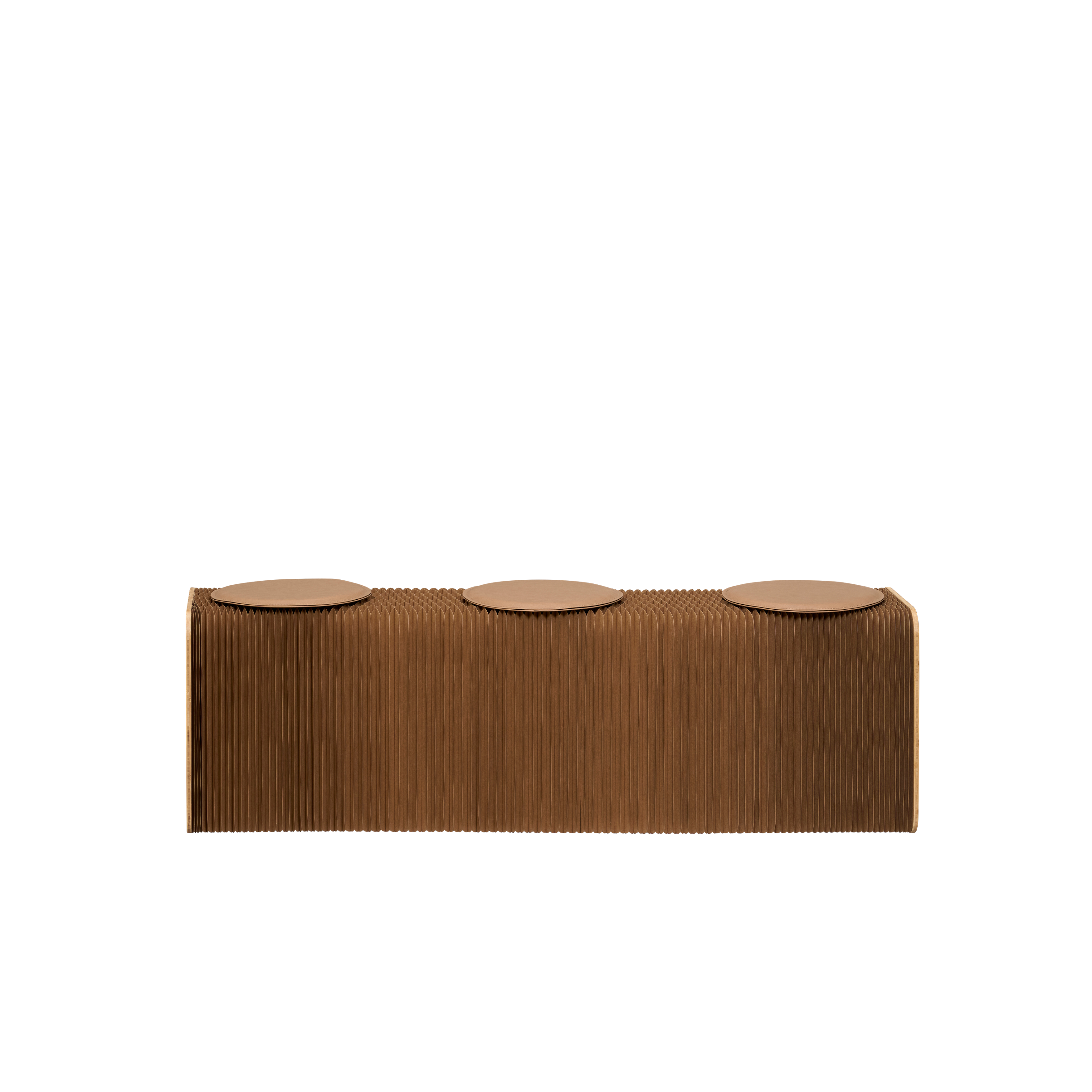 Athena 3 Seater Foldable Bench 1.5m - Brown