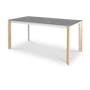 Nelson Dining Table 1.6m - Concrete Grey (Sintered Stone) - 0