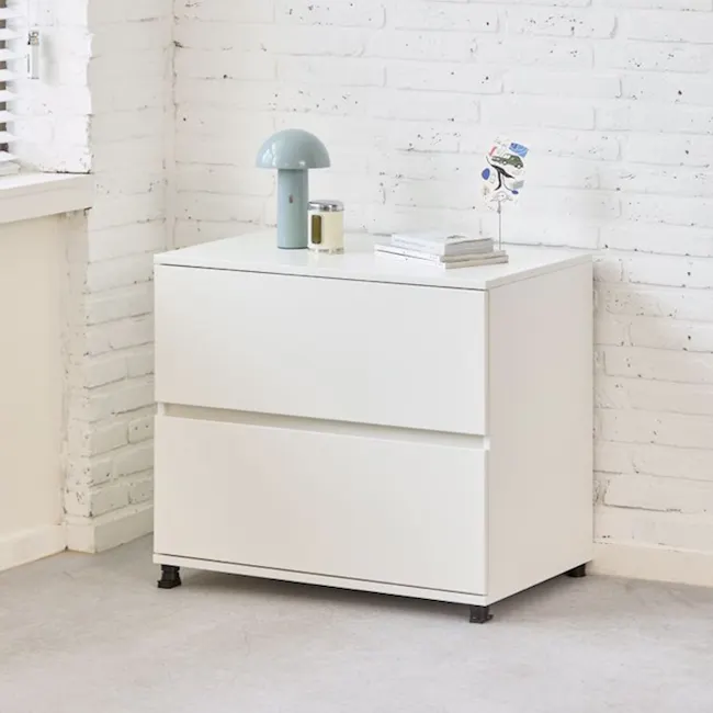 (As-is) Saffron Dressing Table Stand with Open Shelves - 16