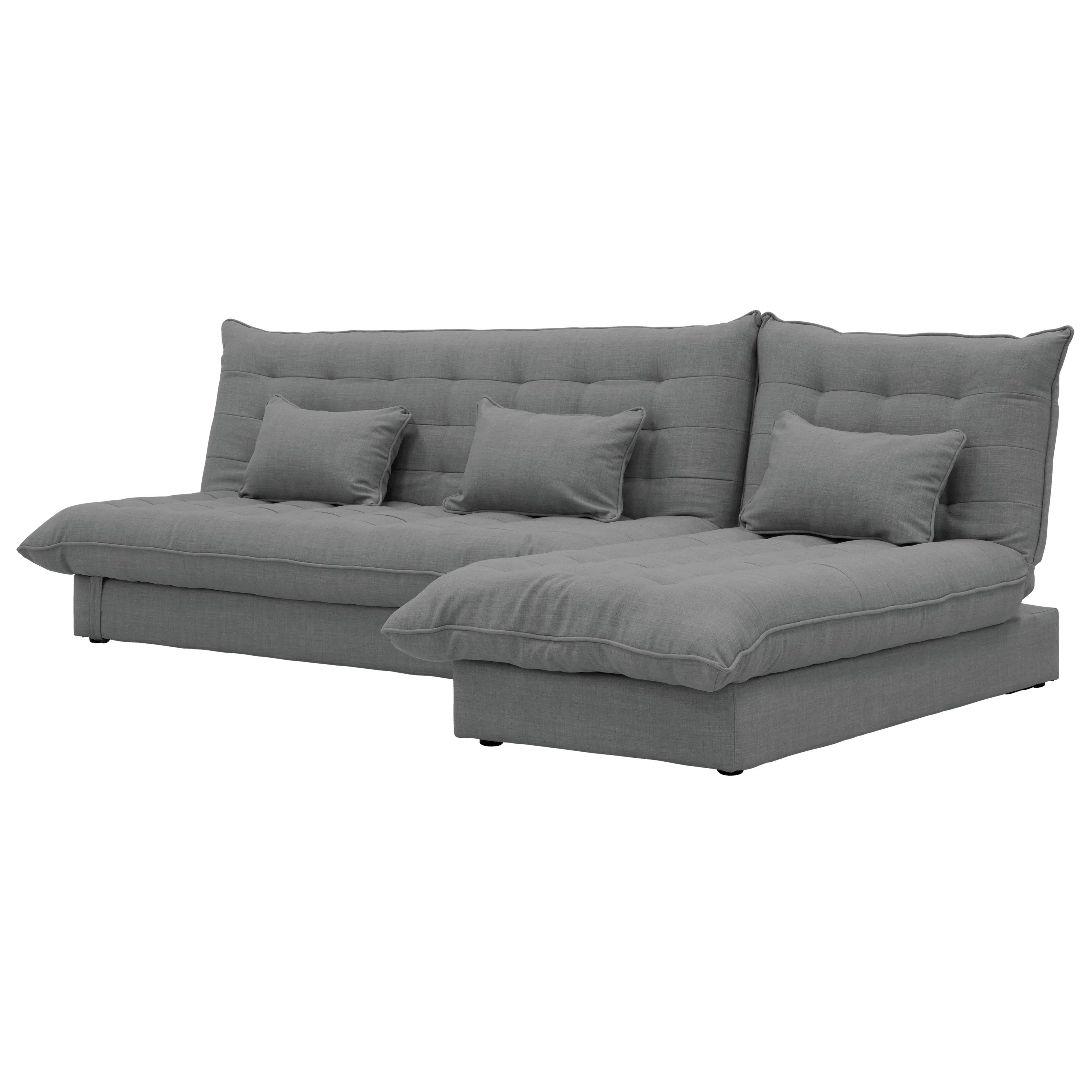 Tessa L Shaped Storage Sofa Bed Pigeon Grey Hipvan Bundles Hipvan