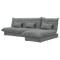 Tessa L-Shaped Storage Sofa Bed - Pewter Grey (Eco Clean Fabric) - 6